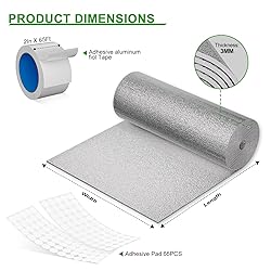 AGHITG Reflective Insulation Sheet - Aluminum Foil