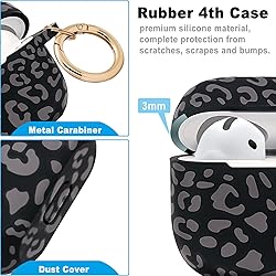 Silicone Leopard AirPods 4 Case 2024, Gawnock Case