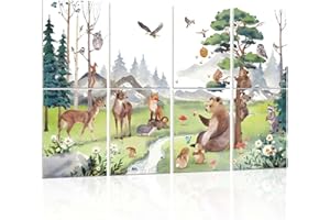 HLJ ART Acoustic Panels Sound Absorbing Art: Soundproof Panels Noise Cancelling Panels Sound Proof Padding for Home Office, 8 Pack Acoustical Treatment for Recording Studio 12x16”