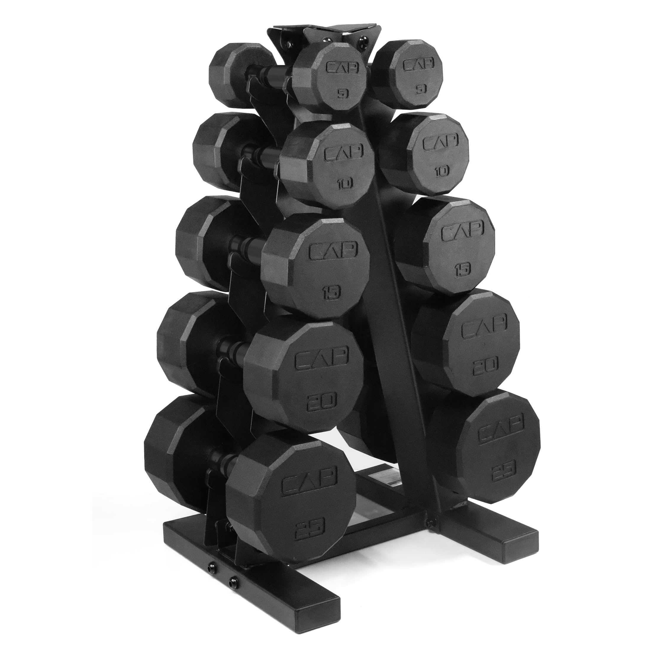 Photo 1 of CAP Barbell 3 pack Black Handle Dumbbell Weight Set