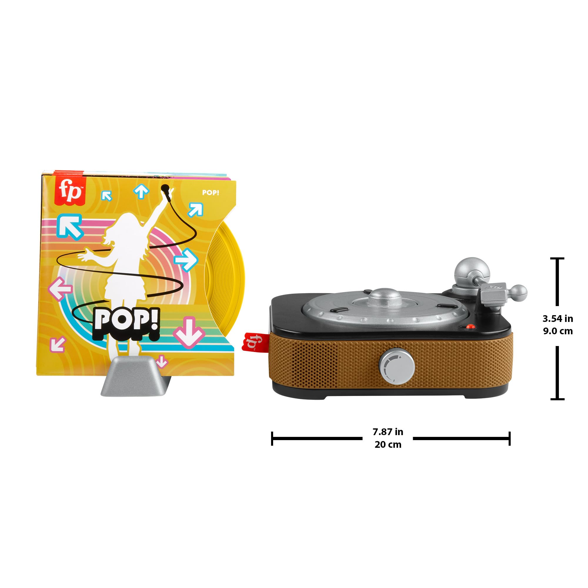 Fisher-Price Musical Toy, Rockin’ Record Player for Preschool Pretend Play for Kids Ages 3+ Year