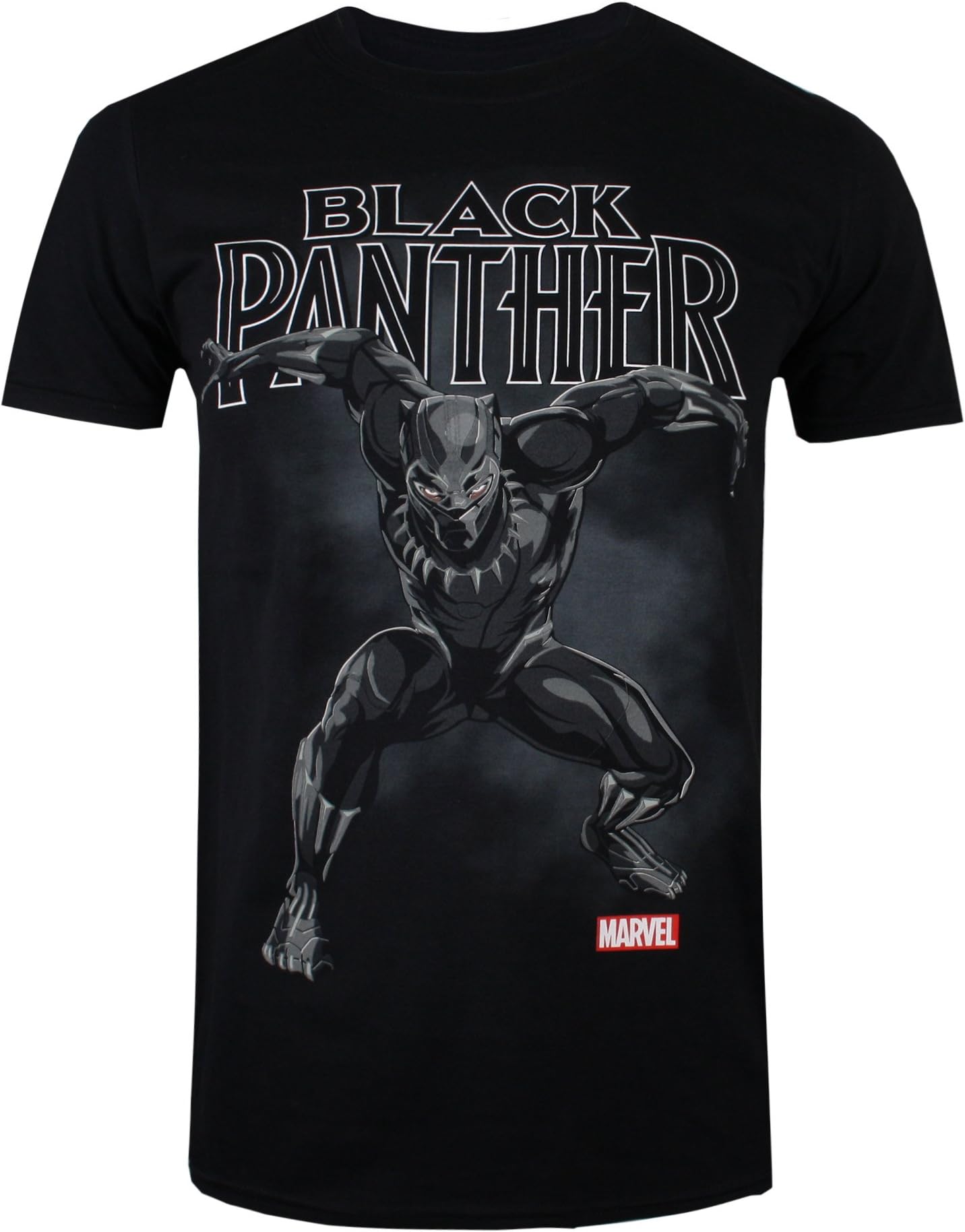 Black PantherMen's Black Panther Strike T Shirt, Black (Black Blk), L UK
