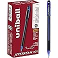 Uni-Ball 1768012 Jetstream 101 Ball Point Pens, Bold Point, Blue Ink, 12 Pack