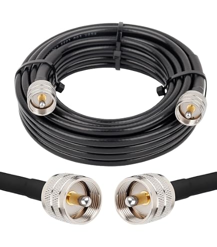Eonvic BNC Zu UHF SO239 Adapterkabel RG58 – 3m Länge, Für Funkgeräte, Scanner & Amateurfunk