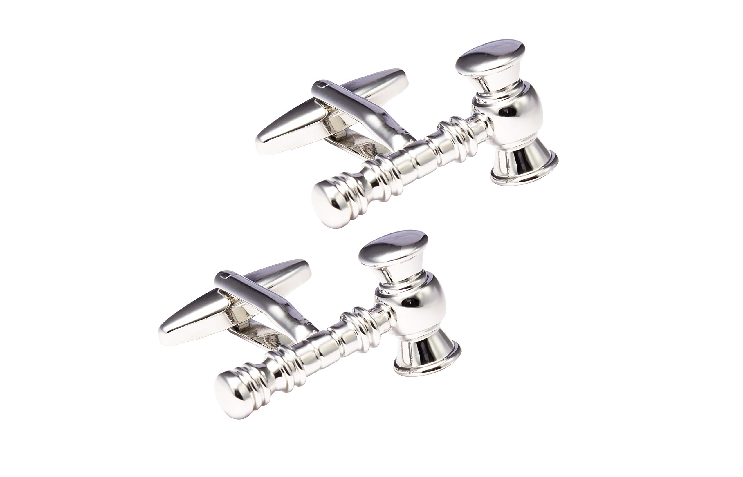 Knighthood Scales of Justice Cufflinks for Men Silver