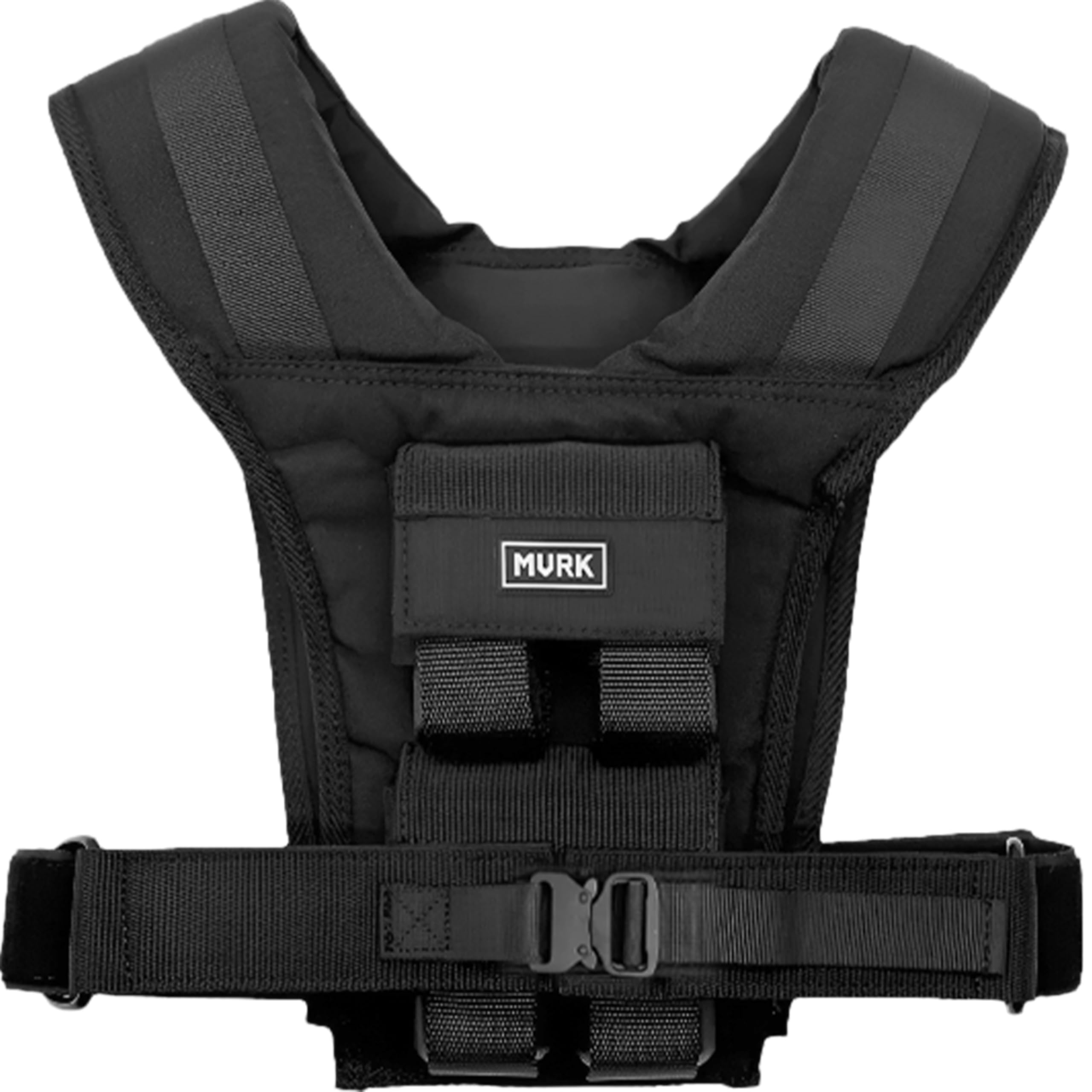 MVRK Adjustable Weighted Vest Men 18 lbs - Weighted Workout Vest With Iron Weights, Heavy Duty Weighted Exercise Vest For Functional Training, Slim Design Weighted Running Vest, Weight Vest for Men Image