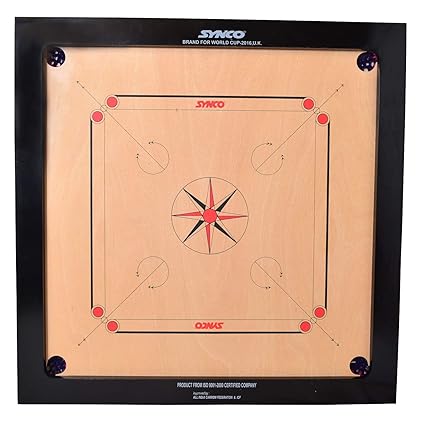 V3G TRADE SOLUTIONS Synco Wood Carrom Board (20 mm)