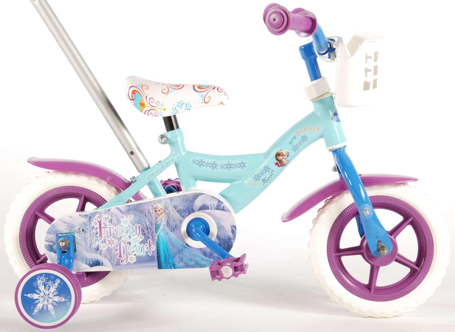 Disney 51061 Bicicleta Frozen con asa corredera, vehículos en