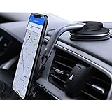 AUKEY Car Phone Mount 360 Degree Rotation Dashboard Windshield [Strong Magnetic] Cell Phone Holder for Car Compatible with iP
