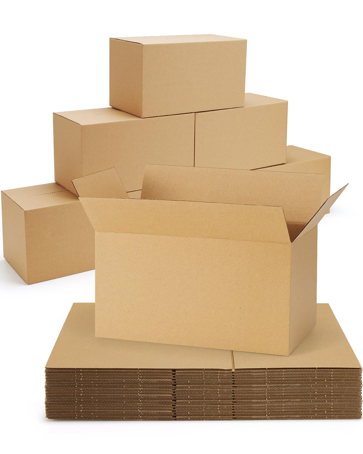Photo 1 of Poever Shipping-Boxes-11x6x6 Inches: 40 Pack Shipping-Boxes-Mailers, Brown Corrugated-Cardboard-Boxes for Packing Small Business Mailing