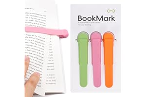 PICCIRCUIT 3 PCS Automatic Bookmark, Smart Bookmarks for Women & Men - Silicone Book Markers for Reading Lovers - Gifts & Party Favors