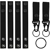 KAKUPPA Nylon Belt Keepers, Secure Double Snap Loop Holders for 2-2.25 Inch Belts, Practical Accessories for Warehouse Staff