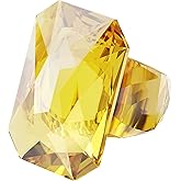Swarovski Lucent Cocktail Ring, Oversized crystal, Yellow, Size 6