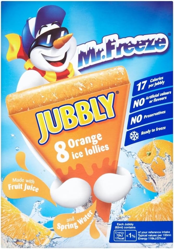 Calypso Jubbly, Ice Lolly Real Fruit Juice Ice Pop, No Preservatives