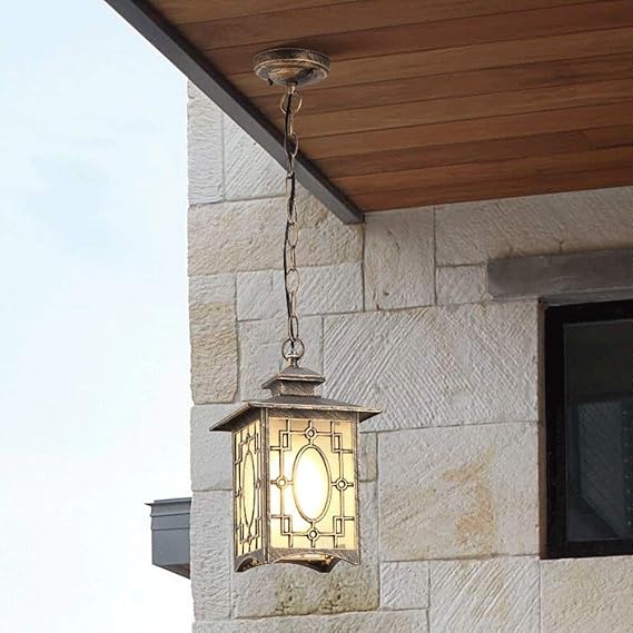 Corredor a través de la cadena impermeable lámpara colgante lámpara del