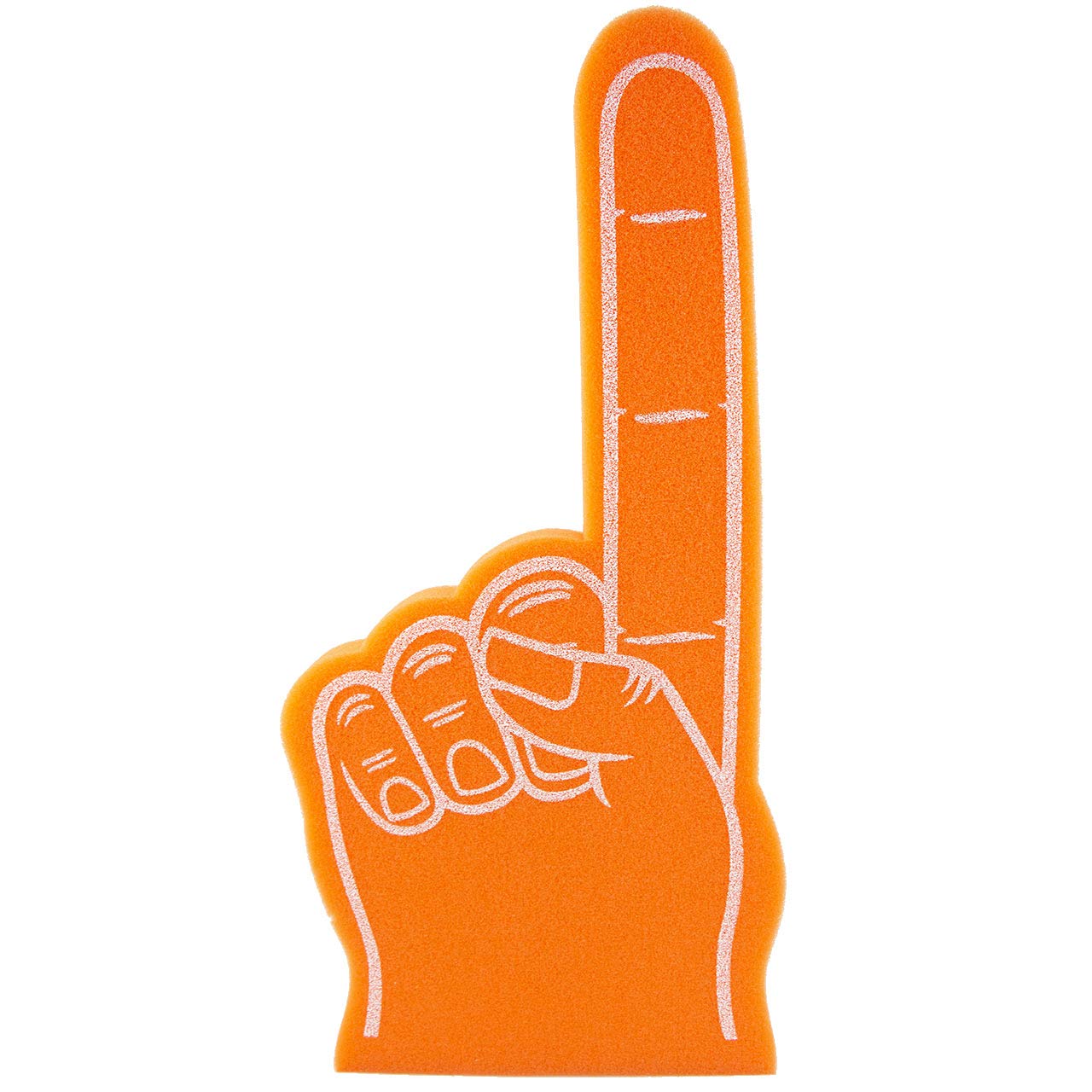 Photo 1 of Giant Foam Finger 18 Inch- Number 1 DIY Blank Foam Hand for All Occasions - Cheerleading for Sports - Exciting Vibrant Colors use as Celebration Pom Poms- Great for Athletics Local Sport Events Games