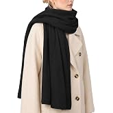 CoCozy Winter Scarf for Women, Wool Blanket Chunky Shawl Wraps | Oversized, Thick Warm Scarfs, Soft Knit Material, For Weddings, Party, Evening Dress, Stocking Stuffers Gifts