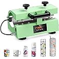 SLIMSTY Tumbler Heat Press Machine,110V Auto Timer Cup Mug Heat Press Machine for 11-30oz Sublimation Straight Tumbler Bottles,Ceramic Mugs,Glass Cans Heat Transfer Print with Temp&Timer Setting