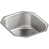 KohlerK-3336-NA Undertone Single-Basin Rounded Undercounter Kitchen Sink, Stainless Steel