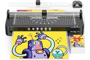 KEJECTOR 13in Laminator Machine with Paper Trimmer + 50pcs Sheets + Corner Rounder, 11x17 / Dual Hot and Cold Mode | Anti-Jam Technology | 90s Fast Preheat for A3/A4/A5/A6 Home Office School Use