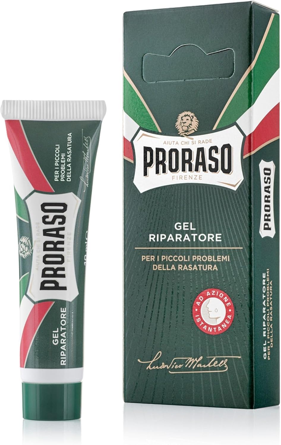 Proraso Shave Healing Gel, 10ml, Repairing Post Shaving Cream for Small Skin Issues Caused by Razor Use, Grooming and Shaving Gift for Men, Made in Italy