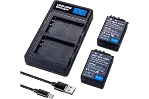 2-Pack EN-EL25 EN-EL25A Battery with USB Dual Battery Charger for Nikon Z30 Z50 ZFC Cameras 4241 ENEL25 EN-EL25A Battery, MH-