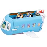 Bluey 3-in-1 Transforming Airplane Toys for Kids, Resort &amp; Boat | Includes 15 accessories, 5 figures, and 25+ sounds from the show for toy figures &amp; playsets fans ages 3+