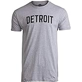 Detroit | Classic Retro City Grey Blue Red Black Detroiter 313 Cool Michigan Men Women T-Shirt