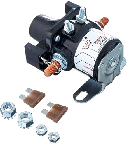 Rareelectrical Solenoid 680175535615 – Fits White Rodgers 70902S1 70-111224-5A 15311, 12V Continuous Duty, 4 Terminal, Made In USA