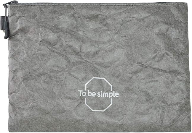 Amazon Wyqn 小物収納ポーチ 多機能 タイベック材質 おしゃれ 雑誌 Ipad Mini 文具収納 ファスナー付き 軽量 Mサイズ 収納ケース 文房具 オフィス用品