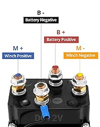 QWORK Wireless Winch Remote Control Kit, 12V 250A