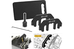 Bzumperyz 303-1248 303-1530 Camshaft Holding Tool Kit with Chain Tension Tool and RT11 Impact Torx Bit Socket Timing Chain Alignment Holder with Case for Ford Lincoln Mercury 4V Engines 3.5L 3.7L