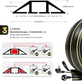 PICK FOR LIFE 3 Channel Cable Protector 6 Ft Floor Cord Cover Black view 2