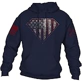 Grunt Style Super Patriot 2.0 Unisex Patriotic Pullover Hoodie