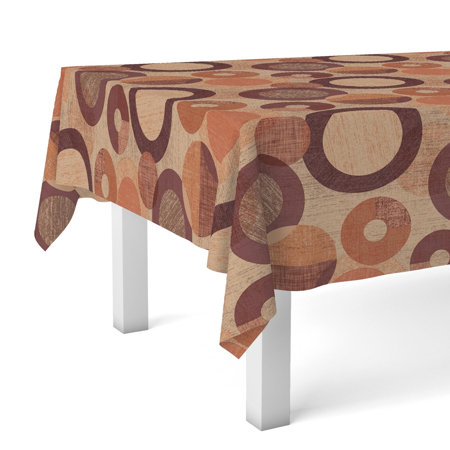 Martina Home Oilcloth Tablecloth TAMBRE Orange 100 x 140 cm