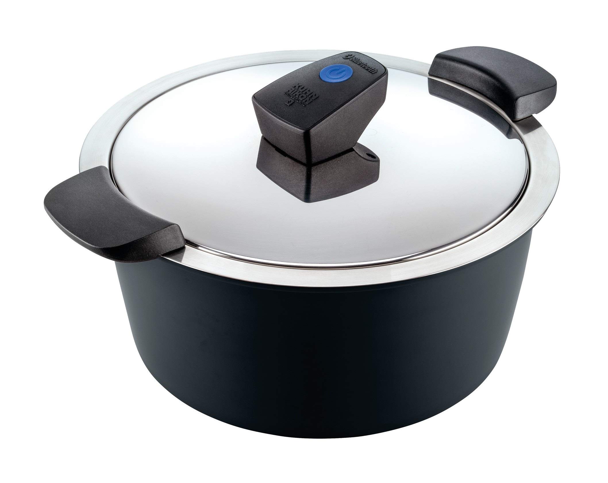 KUHN RIKON HOTPAN Comfort Serving Casserole 2 Litres/18 cm Induction Stainless Steel Black