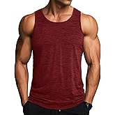 MAGCOMSEN Men's Tank Tops Quick Dry Workout Sleeveless Gym Muscle Shirts Athletic Bodybuilding Tee Shirt