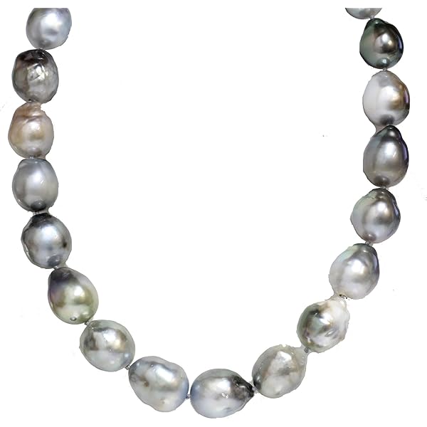 Large Pearl Necklace Large 20mm South Sea Black Baroque Shell