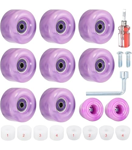 Jeu De 4 Roues De Skateboard PATIKIL 78A – PU 70x51x22 Mm – Antidérapantes, Résilientes – Pour Longboard Et Cruiser