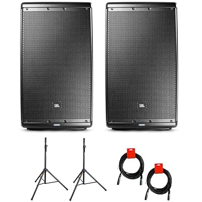 2x Speaker Stand \u0026 2x XLR Cable 