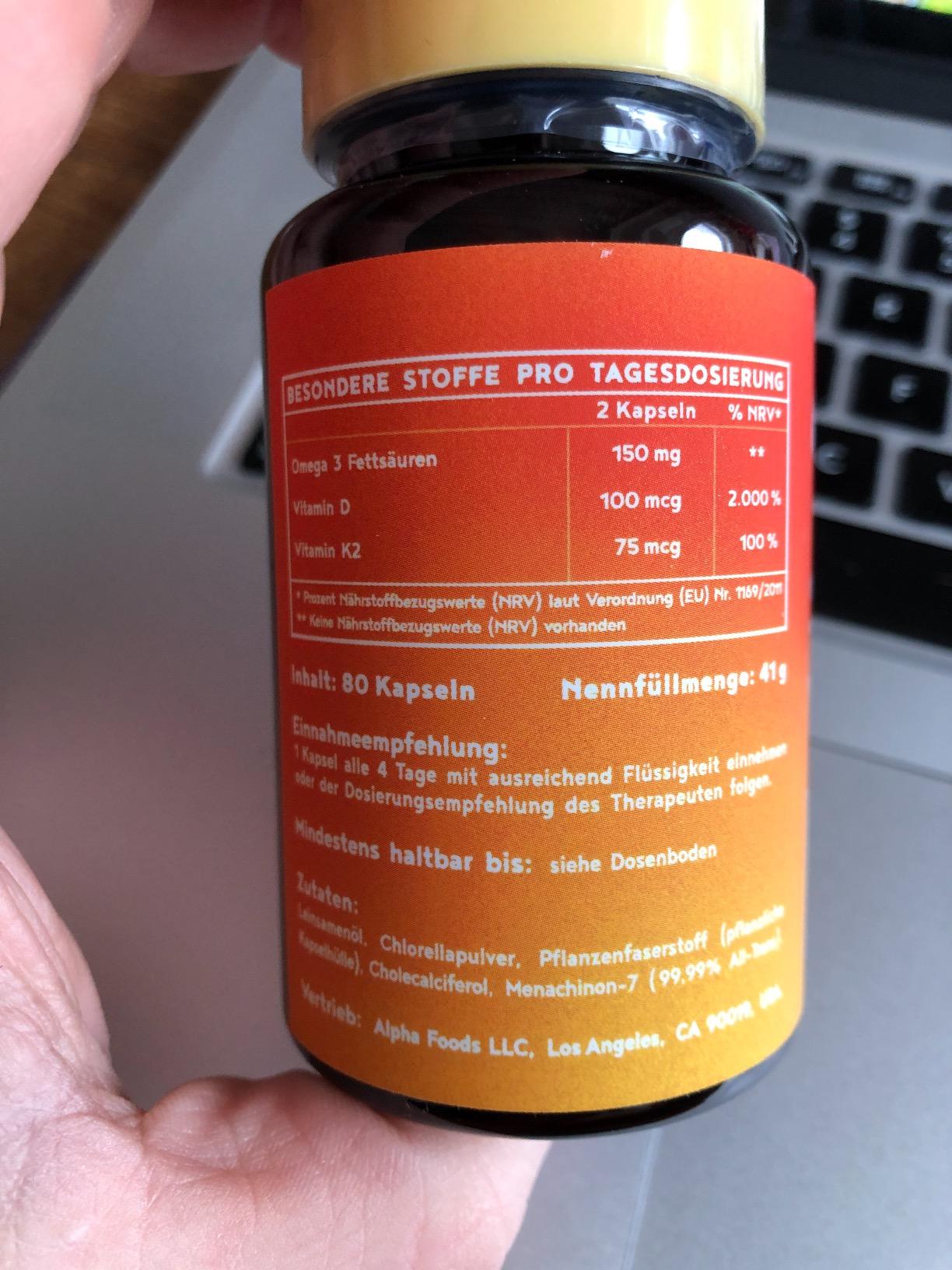 Mua Vitamin D3 K2 Und Pflanzliche Omega 3 Fettsäuren