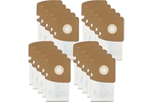 BIHARNT 20 Pack Replacement Filtration MM Paper Vacuum Cleaner Bags Compatible with Eureka & Sanitaire Style MM 3670 3680 60295, 60295A, 60295B 60295C, 60296 & 60297A. Replaces Part# 60295C
