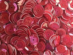 Sequins 8mm 800/Pkg Hot Pink- Red