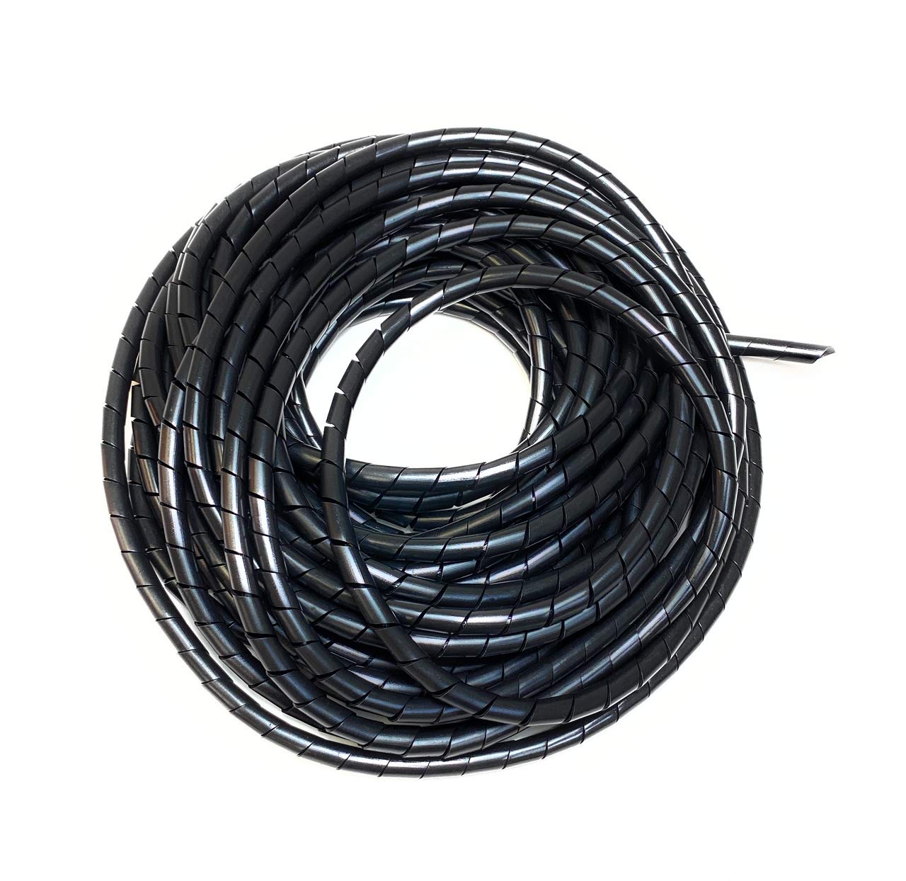 Cable Wire Tidy Wrap PC Home Cinema TV Management Organizing Banding 10m (12mm, Black)