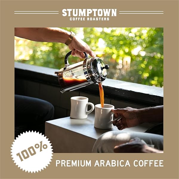 STUMPTOWN COFFEE ROASTERS, DARK ROAST ORGANIC WHOLE BEAN COFFEE, 100% ARABICA COFFEE – FRENCH ROAST 12 OUNCE BAG WITH FLAVOR NOTES OF CLOVE AND BITTERSWEET CHOCOLATE