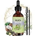 HOYGI Hair Growth Oil, 6-in-1 Serum with Cold Pressed Castor, Coconut, Rosemary, Argan Oils, Biotin, Caffeine for Hair, Eyelashes, Eyebrows and Beard, 2 Fl Oz/pcs