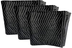 Filmcraft Studio Sound Blanket with Grommets 72 by 80 inch Heavy Duty Polyester (3 Pack)