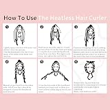 AliLeader Heatless Curlers Headband Soft Velour No Heat Hair Curlers Overnight view 8