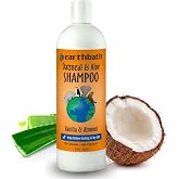 earthbath Oatmeal &amp; Aloe Itch Relief Dog Shampoo, 16 Oz (1 Pack) | Oatmeal Shampoo For Dogs, Dry, Itchy Skin Relief, Made in USA, Cruelty Free Sensitive Pet Shampoos, Vanilla &amp; Almond