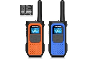 NXGKET Walkie Talkies for Kids Adults, Rechargeable Long Range Walky Talky 2 Way Radios 22 Channels with Li-ion Battery USB-C